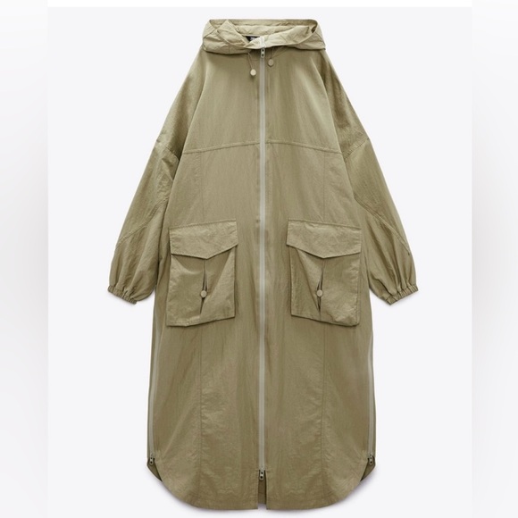 Zara Cazadora Parachute Jacket - Picture 3 of 6